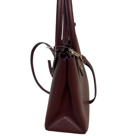 NWT Kate Spade Eva Small Top Zip Satchel in Cherrywood Red - Picture 8 of 14